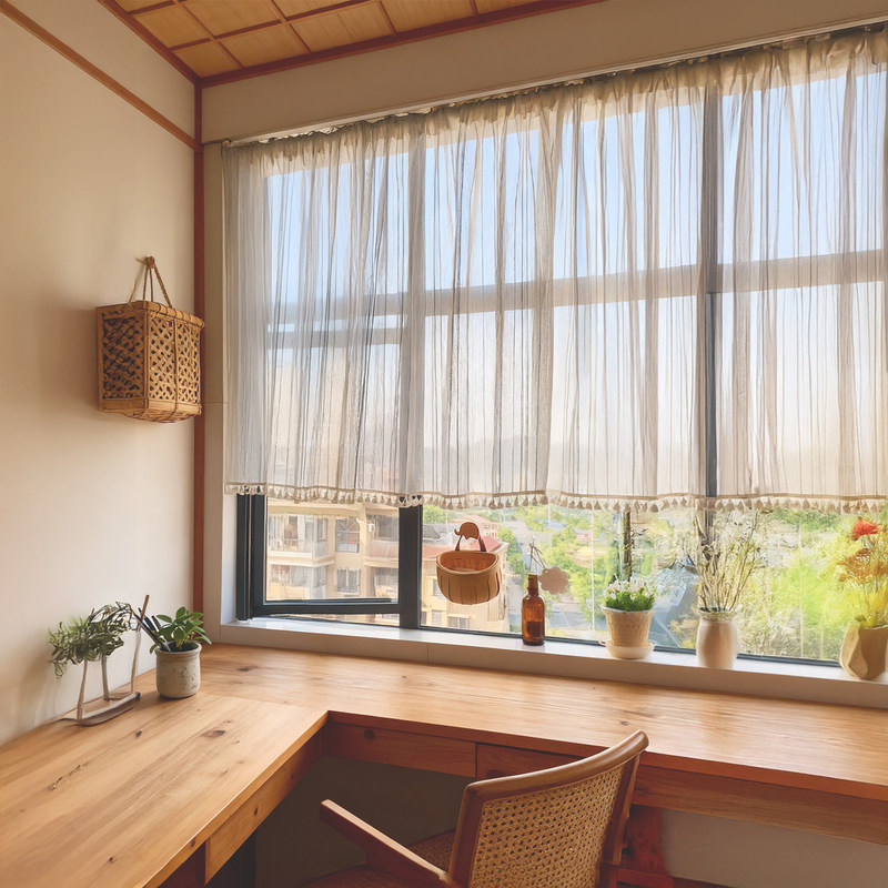 Kitchen curtains, semi-blackout window blinds, linen-cotton fabric, no-drill rod-hanging curtains for washing machine cabinet doors Kitchen curtains, semi-blackout window blinds, linen-cotton fabric, no-drill rod-hanging curtains for washing machine cabinet doors