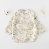 [Double row upper pocket] White kangaroo bear