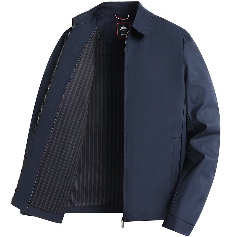 2022 Middle-Aged and Elderly Dad Spring & Fall Outwear Business Casual Men's Tops Spring Lapel Jacket Men's 2023 2022 Middle-Aged and Elderly Dad Spring & Fall Outwear Business Casual Men's Tops Spring Lapel Jacket Men's 2023