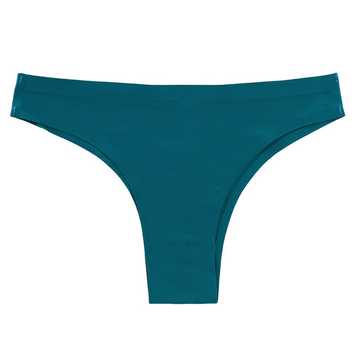 Cross-border foreign trade Brazilian thong women's underwear sexy European and American one-piece seamless ice silk sports large size T pants