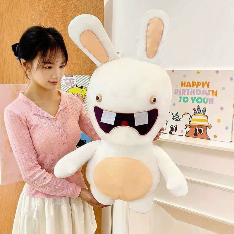 Crazy Rabbit Plush Doll Leeman Rabbit Hunchback Rabbit Cute Toy Children's Day Gift Cartoon Pillow Toy