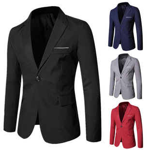 European size suit men's jacket business casual spring and autumn jacket best man suit bridegroom wedding professional formal wear small suit