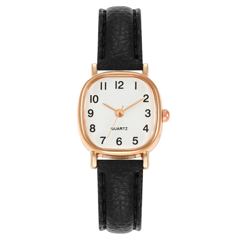 Cross-border Square Watches Manufacturer Simple Personality Retro Student Ladies Quartz Leather Strap Women's Watches Women's Wholesale