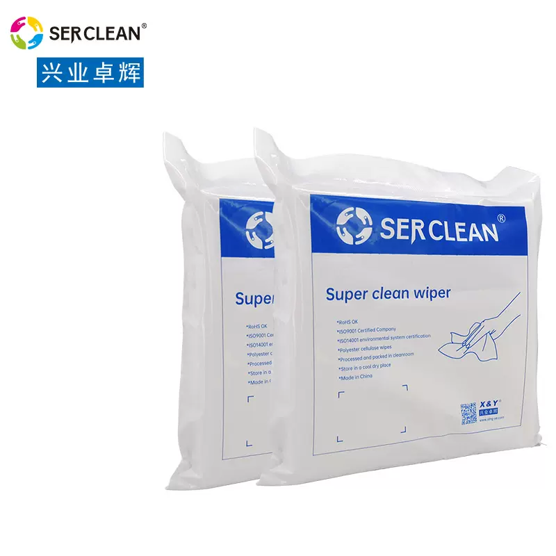 12寸经济实用聚酯纤维无尘布精密仪器车间工业除尘屏幕清洁擦拭布