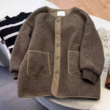2025复古仿羊羔毛外套新款韩版加厚羊羔绒秋冬季抓绒宽松上衣