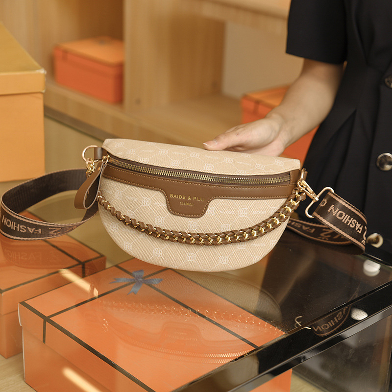 Cross-border Fashion Women's Bags 2025 New Model Crossbody With Wide Shoulder Strap, Chest Bag, Unique Large-capacity_voghion.com