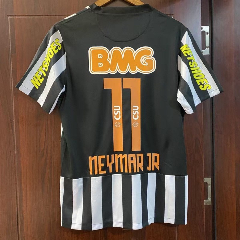 1213 Santos Jersey Home and Away Two Guest No.11 Neymar SantosNeymar Retro