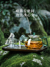 泡茶壶玻璃耐热功夫小茶具烧水养生壶手抓煮茶器单壶茶水分离冲茶