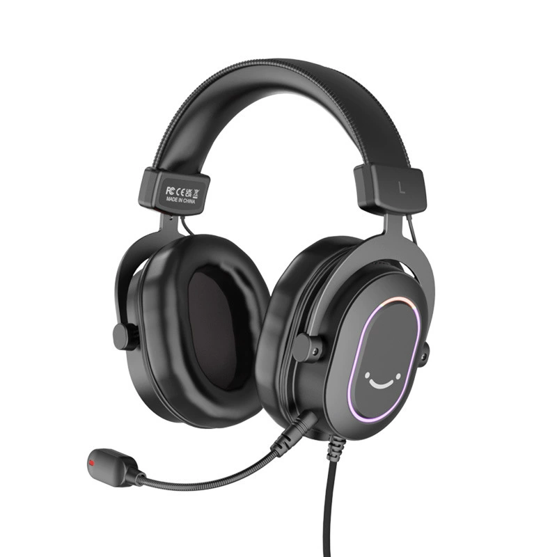 Гарнитура для игр с проводом Fifine H6, виртуальный 7.1 Surround, RGB-подсветка, проводная