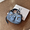 Denim trend small bag, shoulder bag, one-shoulder bag, 2023 sample