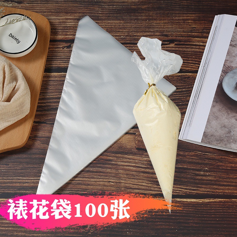 disposable thickening Decorating Bag Cookies Cake cream Piping Bakery crowded flower bags