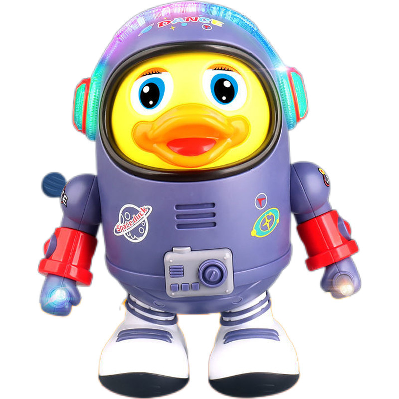 2025 ホットスタイルダンススペースアヒル歌うと揺れるロボット早期教育かわいいアヒル人形子供の英語おもちゃ|undefined