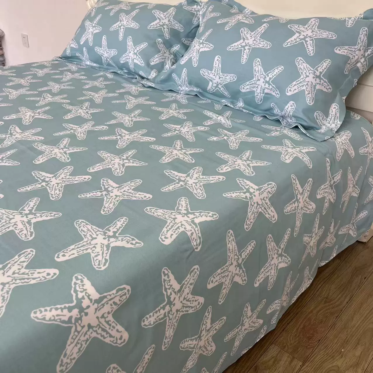 Летнее матрас/материал? Нет, исходная фраза: 'Summer mat, sheet, pillowcase, set, 3 piece set, increased thickness'