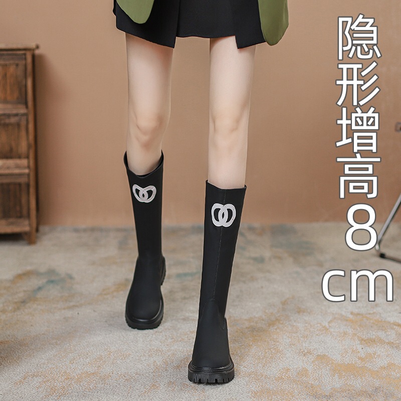 Chanel-Style Long Boots for Women 2025 New Autumn and Winter Popular Mid-Calf Petite Thick-Soled Height-Increasing High Tube Riding Boots Chanel-Style Long Boots for Women 2025 New Autumn and Winter Popular Mid-Calf Petite Thick-Soled Height-Increasing High Tube Riding Boots