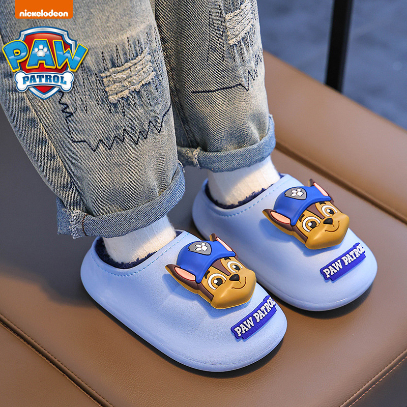 Zapatillas de algodón de invierno para niños, niños, niñas y niñas, cálidos, impermeables, bolsas de bebé y zapatillas de algodón.