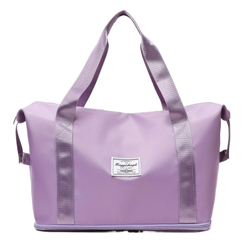 Venta al por mayor húmedo y seco separación deportes bolsa de hombro portátil yoga fitness bolsa de gran capacidad bolsa de viaje imprimible logo