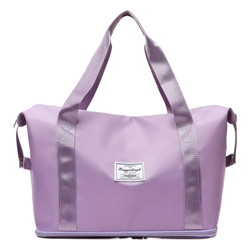 Оптовая продажа, спортивная портативная сумка через плечо для сухого и влажного разделения, сумка для йоги и фитнеса, дорожная сумка большой вместимости с логотипом для печати
