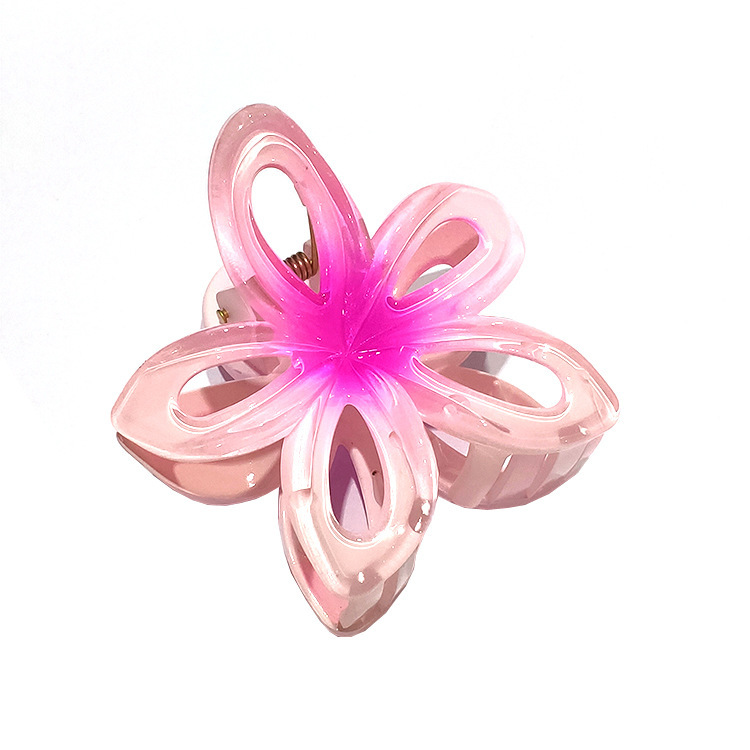 国境を越えたアマゾンの卵の花がグラデーションの花のキャンディー色の紫荊花の後頭部をつかんでサメの花を挟んで髪を伸ばします。|undefined
