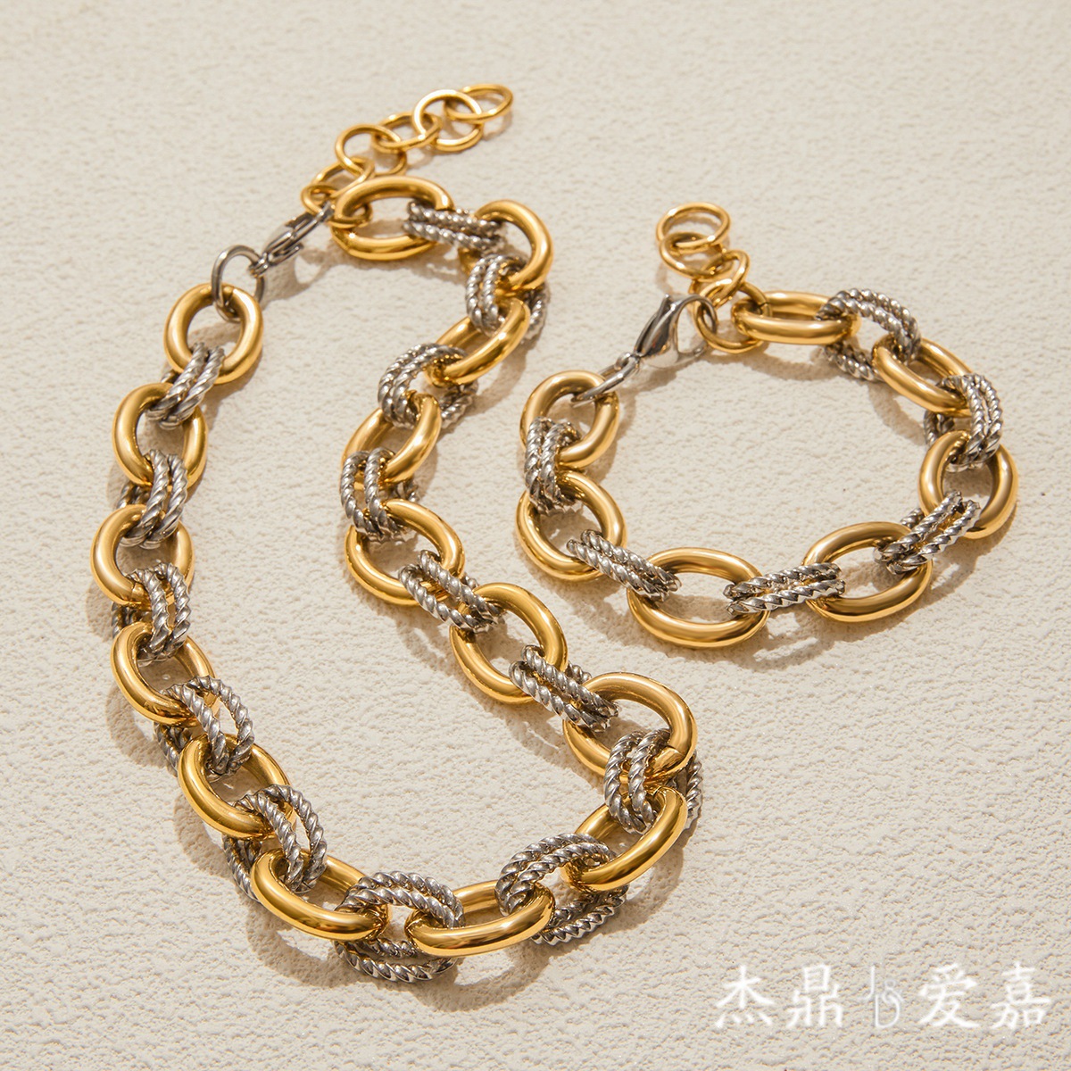 Pulsera de Acero Inoxidable Estilo Europeo y Americano Jieding, Joyería de Alta Gama, Collar de Acero Titanio, Pulsera de Estilo Metálico Transfronterizo.