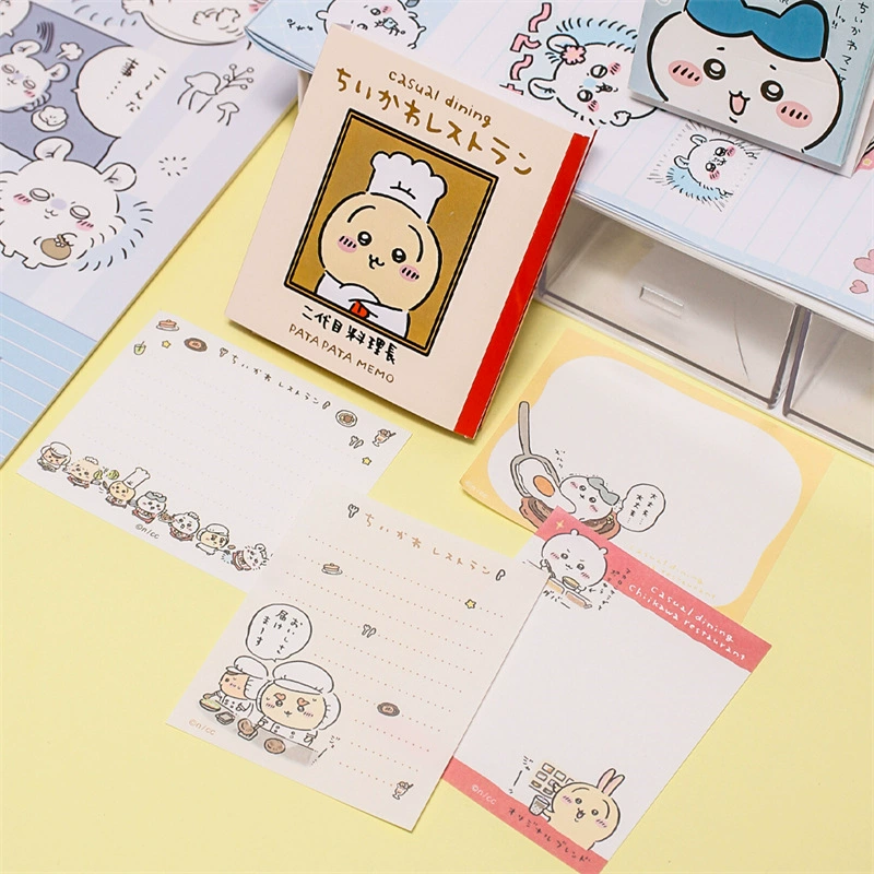 Multi-folding Notebook Chiikawa, Student Memo Book with Cute Character Covers, pocket size