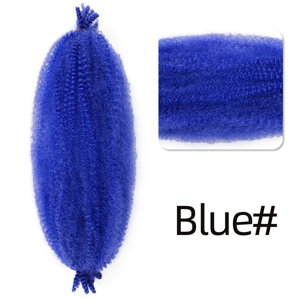 Transfronterizos rizos orugas africanas primavera Afro kinky twist pelucas al por mayor