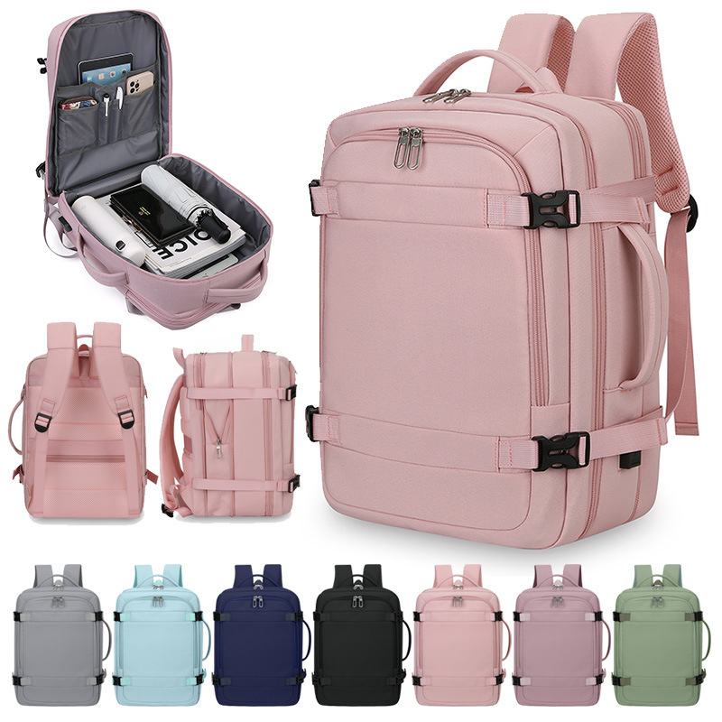 Cross-Border 40*30*20 Boarding Bag Special Luggage Bag Backpack Laptop Bag Oxford Cloth Backpack Logo