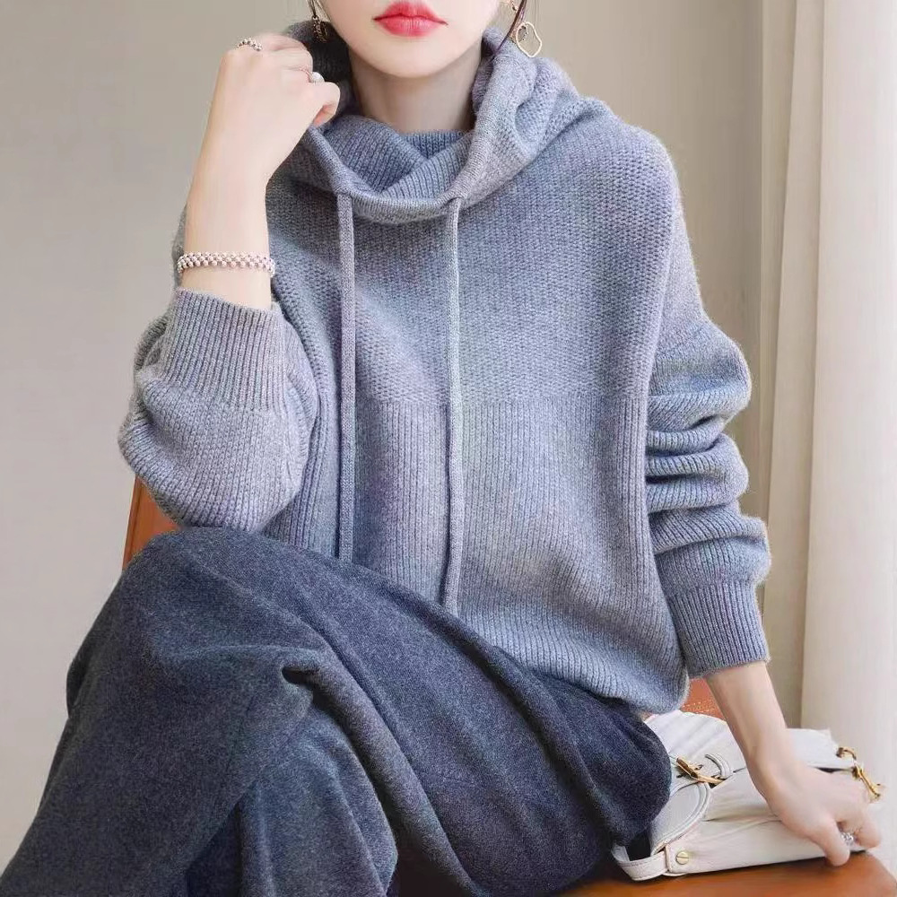 Women's Clothing Women's Oversized Turtleneck Sweater – Chunky Knit Cable Pullover – Cozy Winter Loungewear (S-XL)_voghion.com
