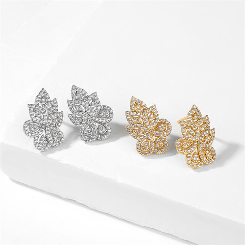 RAKOL European and American Cross-border Fashion Micro-set Diamond Jewelry Set Earrings and Pendant Wholesale
