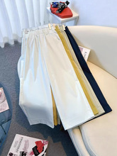 阔腿裤女夏季薄款九分裤高腰宽松直筒裤2025新款百搭女裤高腰显瘦|undefined