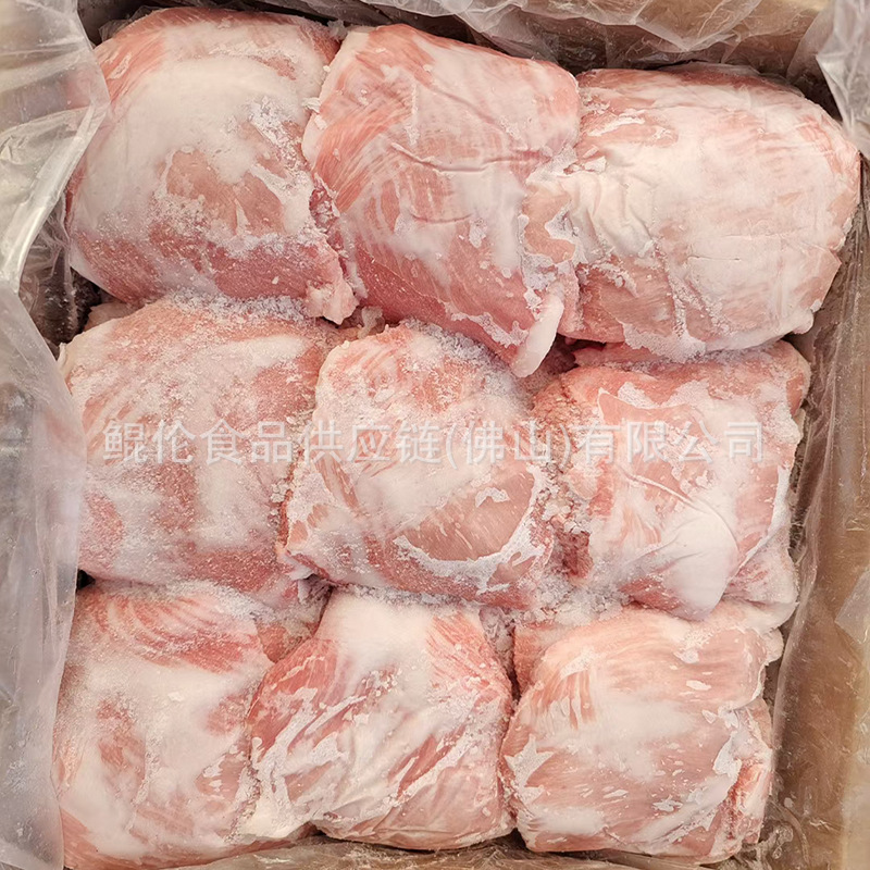 猪肉青批发 商用少脂肪猪颈肉冷冻 原味猪面青肉碳烧肉20斤