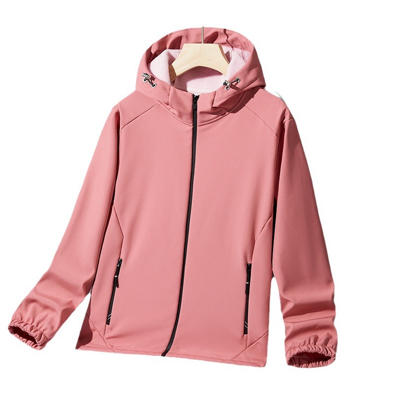 2025 primavera y otoño al aire libre abrigo de asalto grueso abrigo con capuchón abrigo a prueba de viento impermeable traje de montaña pareja el mismo