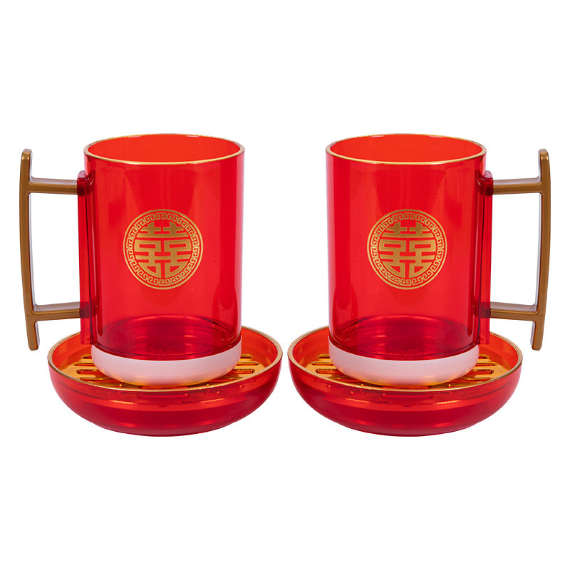 Nueva pareja de la boda artículos de tocador traje de boda pareja cepillo de dientes taza enjuague bucal taza caja de jabón accesorios de boda