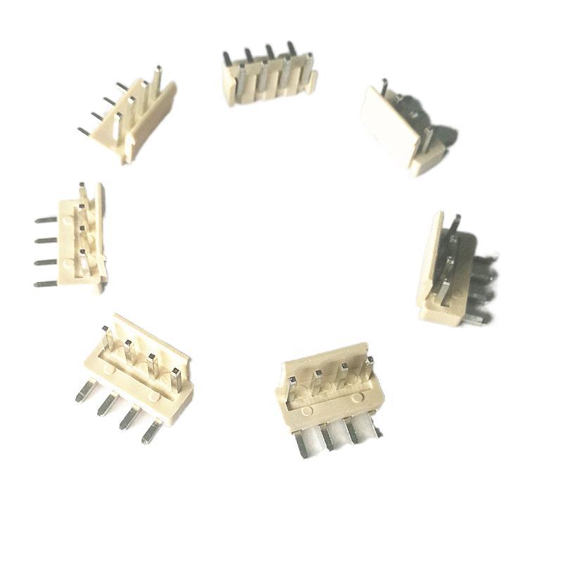 VH3.96电源表贴针座贴片4P耐高温260度环保LCP料米黄全国低价包邮