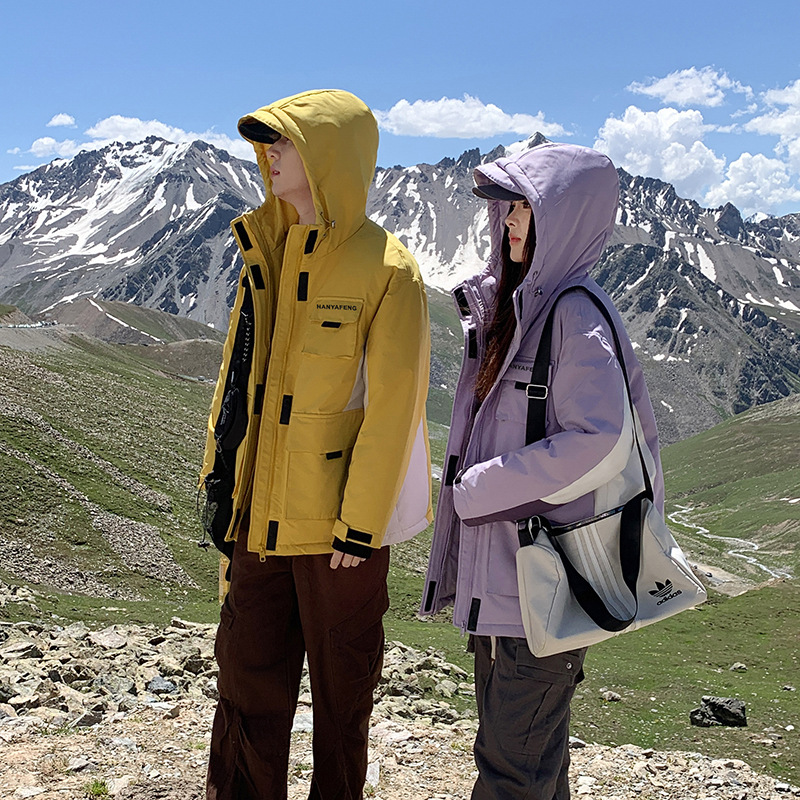 2024 otoño y invierno hombres y mujeres chaqueta de algodón de asalto chaqueta de algodón de trabajo al aire libre ocio suelto chaqueta de algodón gruesa chaqueta de algodón