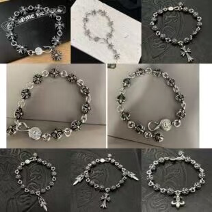 Crow Heart Bracelet Classic Adjustable Scout Flower Cross Bracelet Sword European and American Retro Couple Style Wholesale Factory