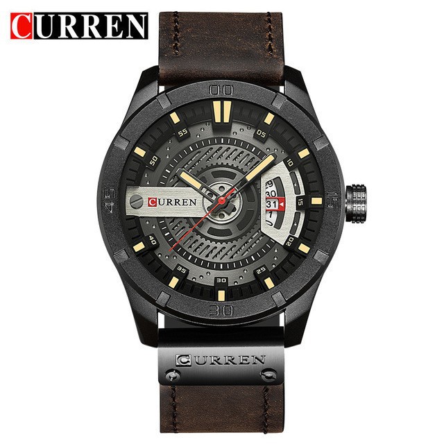 Curren/Curren 8301 Belt Men's Watch Men's Watch Calendar Watch Business Belt Men's Watch Export