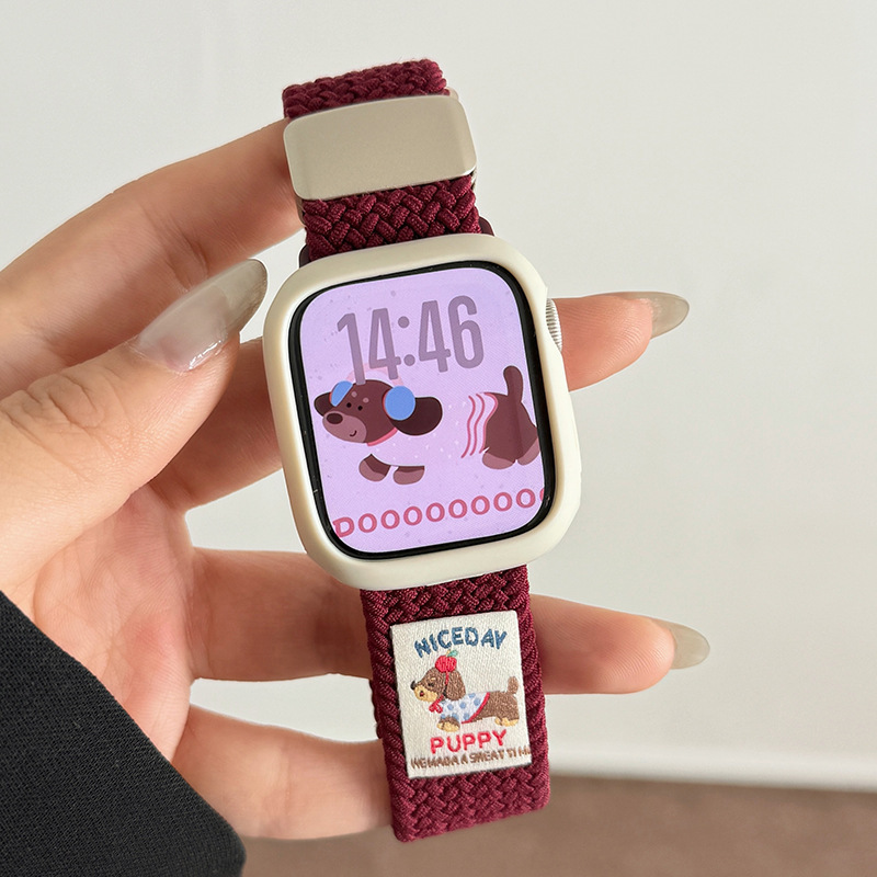 Burgundy (dachshund) (dachshund) + antique white set [value set]