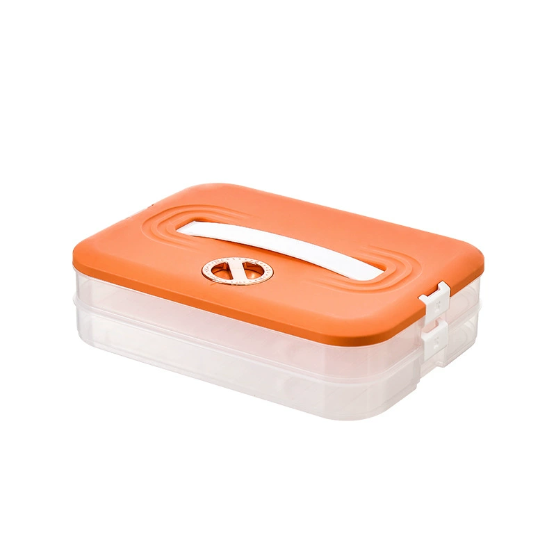 Dumpling Storage Box Household, Multi-Layer Refrigerator & Freezer Container, 1–4 Layers, Large