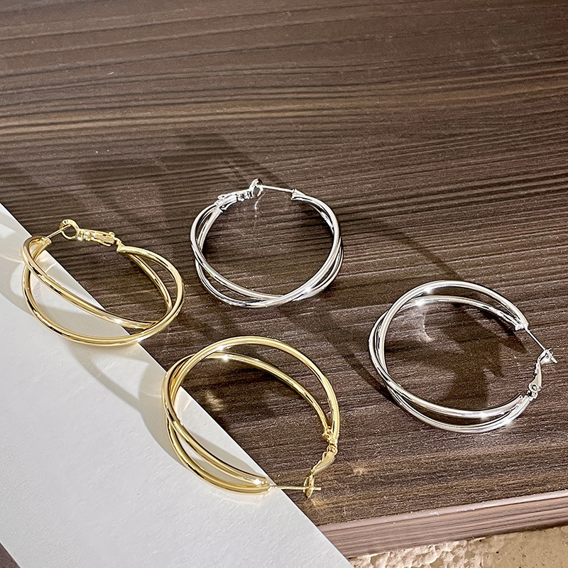 Unique Exaggerated Hoop Earrings For Women Statement Jewelry_voghion.com
