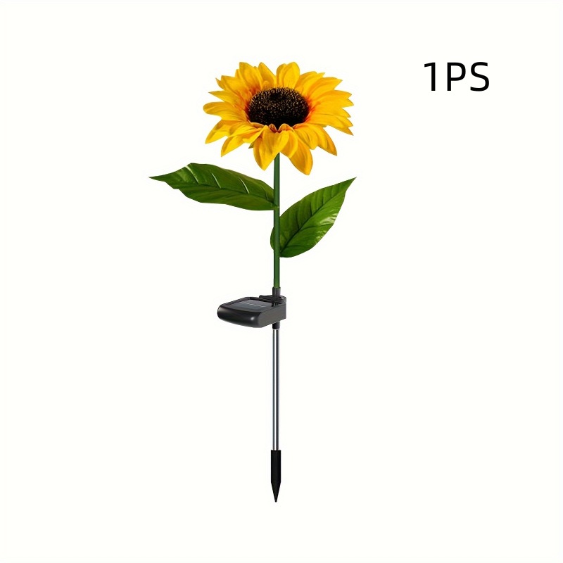Solar simulación flor lámpara LED lirio flor lámpara de tierra girasol césped lámpara Rosa jardín Lámpara decorativa
