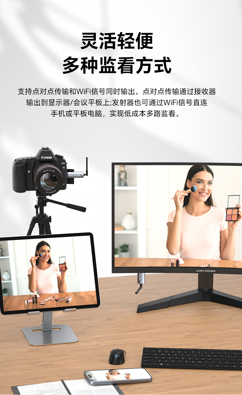 Kabelloses Anzeigetagesgerät HDMI-Sender Empfänger Punkt-zu-Punkt WiFi 1080p HD Fernseh- und Projektionswiedergabegerät