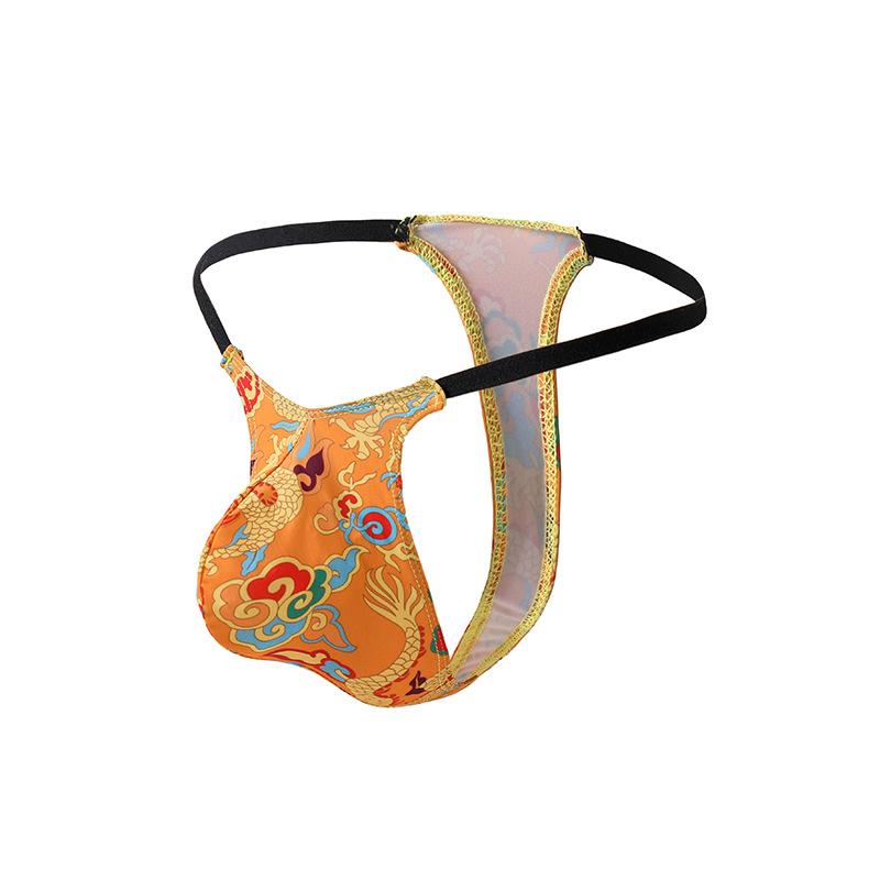 2024 new thong seductive sexy underwear Chinese style phoenix sexy passion sexy thong wholesale