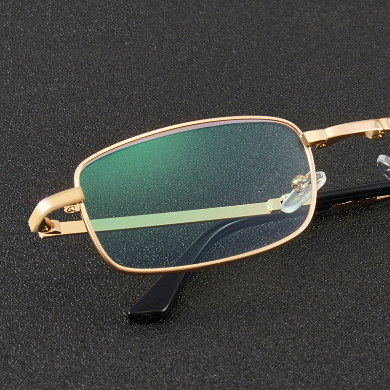 Moda de alta calidad plegable gafas de edad ultraligera delgada HD anti-luz azul para hombres y mujeres de edad media y vieja marco de gafas de edad