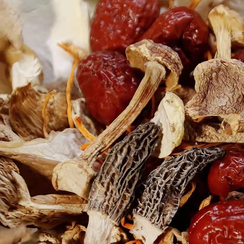 Yunnan colorful mushroom bag 100g/bag mushroom soup bag wholesale morel mushroom cordyceps militaris one piece drop shipping