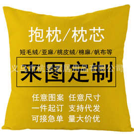 双面抱枕套定自制可印logo企业礼品大号抱枕套数码印花床头靠垫枕