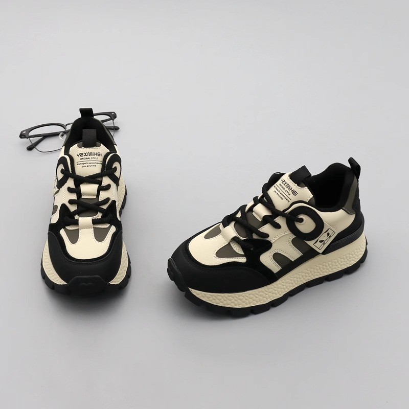 Scarpe casual donna punta tonda stringate autunno inverno comode_voghion.com