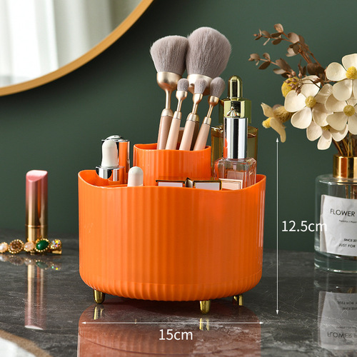 Home cosmetics storage box rotating desktop dressing table bathroom lipstick skin care product storage rack cosmetic box