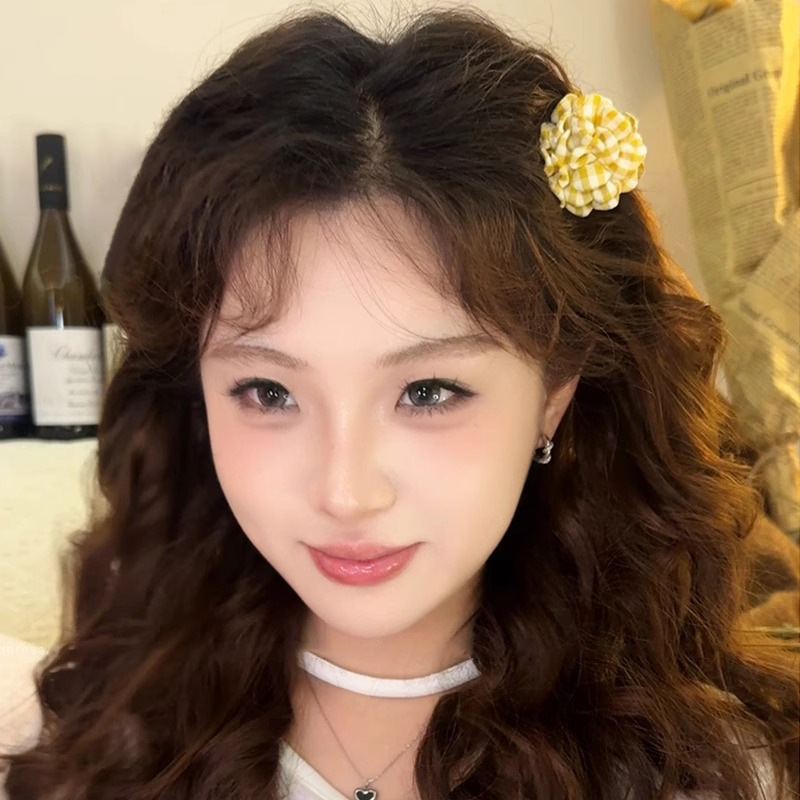 甜美小清新花朵发夹森系高级感刘海侧边夹海边氛围感拍照发饰头饰|undefined