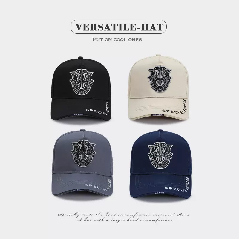 Big head high top hat men's summer Korea...