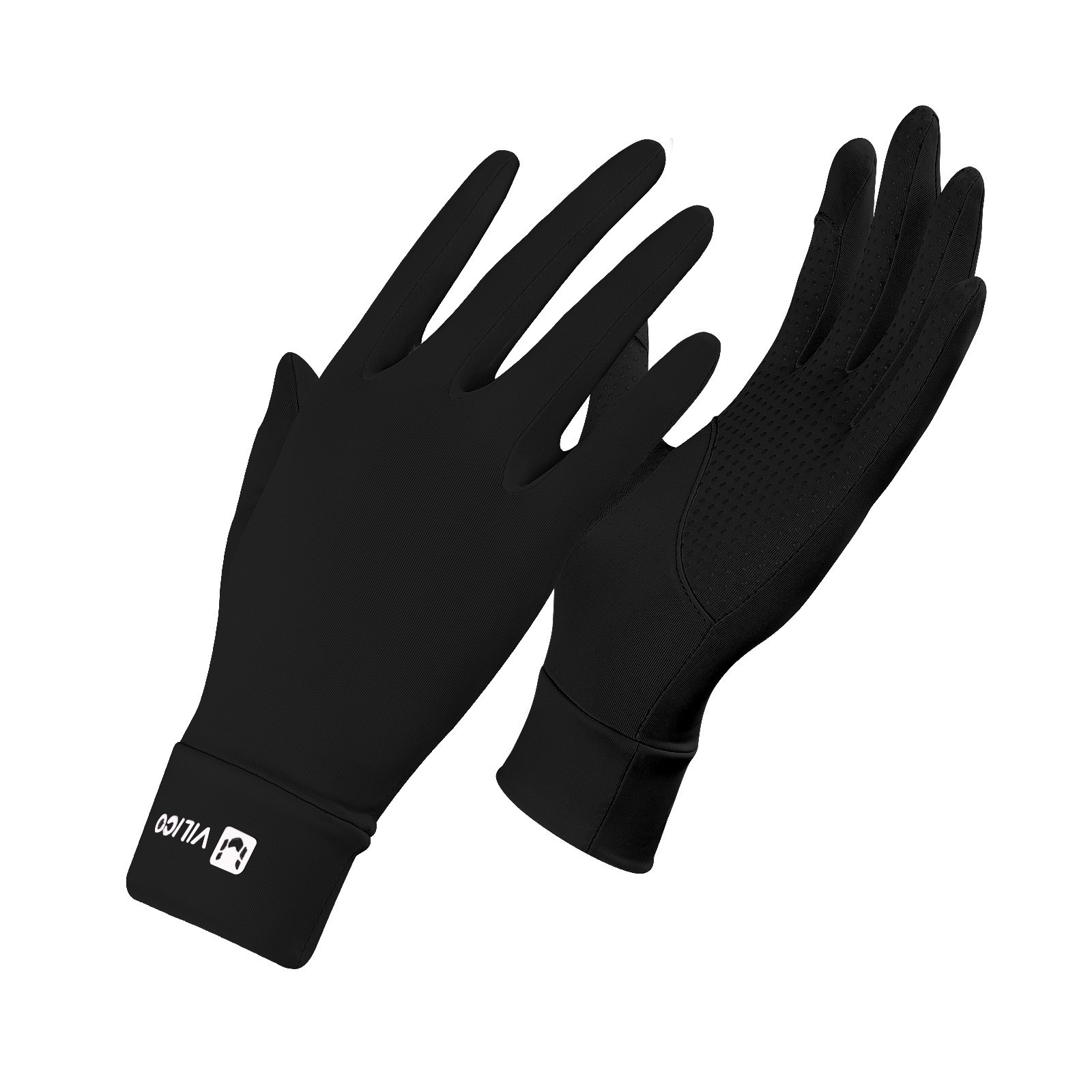 Guantes de protección solar de seda de hielo de verano para mujer Guantes de ciclismo de pantalla táctil de estilo fino anti-ultravioleta, transpirable y antideslizante al aire libre